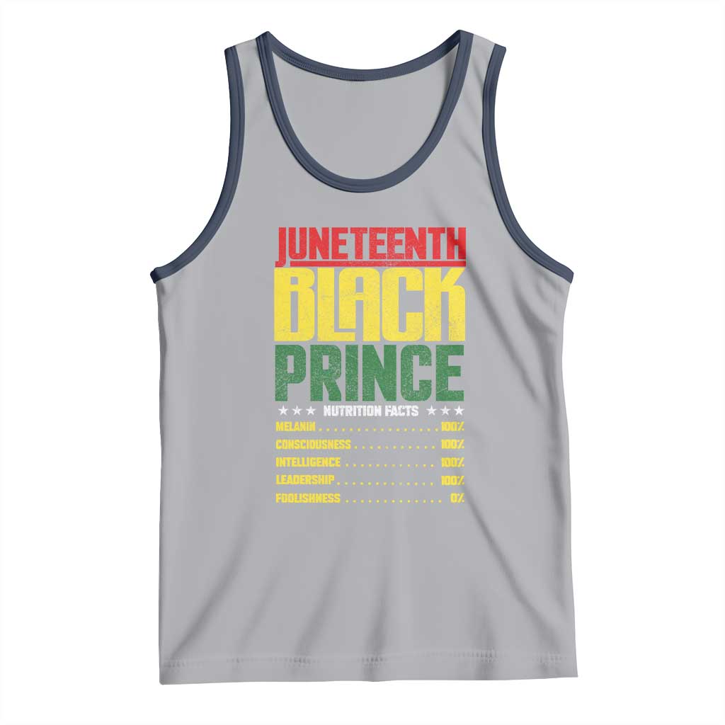 Juneteenth Black Prince Nutrition Facts Tank Top