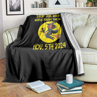 Halloween Witchy Throw Blanket Stop The Wicked From The West - Wonder Print Shop