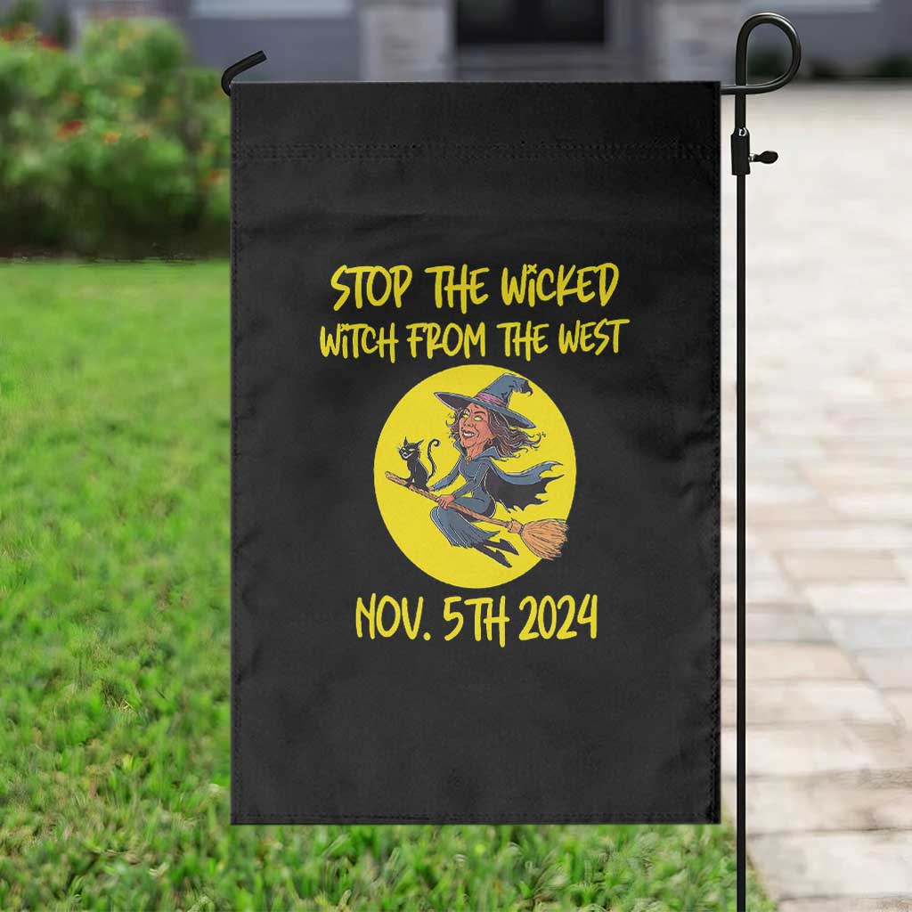 Halloween Witchy Garden Flag Stop The Wicked From The West - Wonder Print Shop