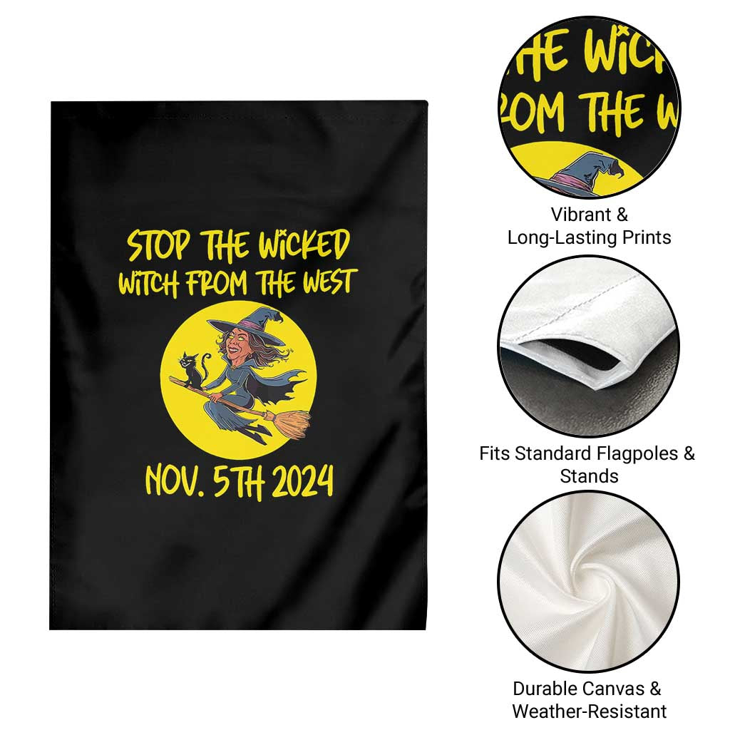Halloween Witchy Garden Flag Stop The Wicked From The West - Wonder Print Shop