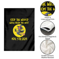 Halloween Witchy Garden Flag Stop The Wicked From The West - Wonder Print Shop