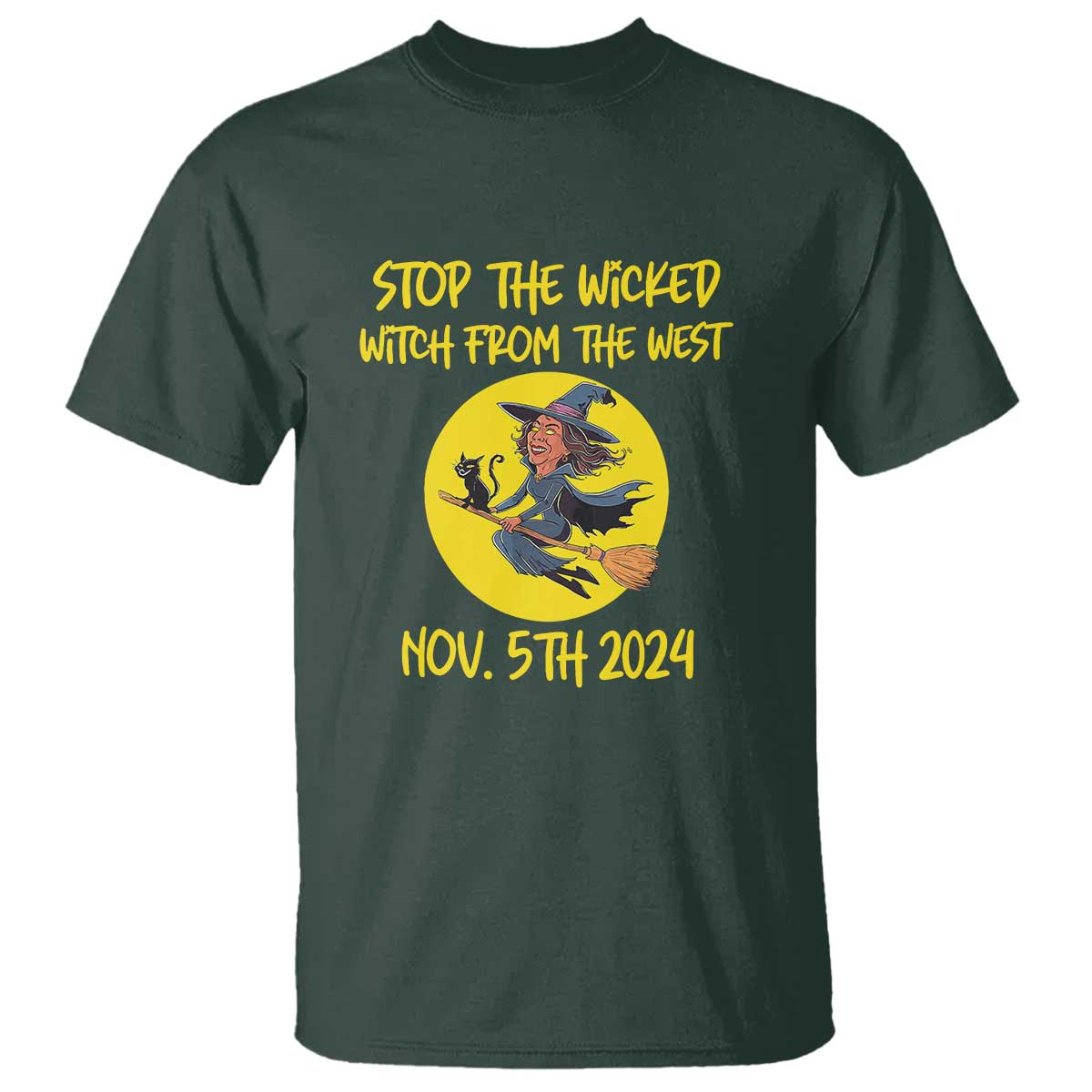 Halloween Witchy T Shirt Stop The Wicked From The West - Wonder Print Shop
