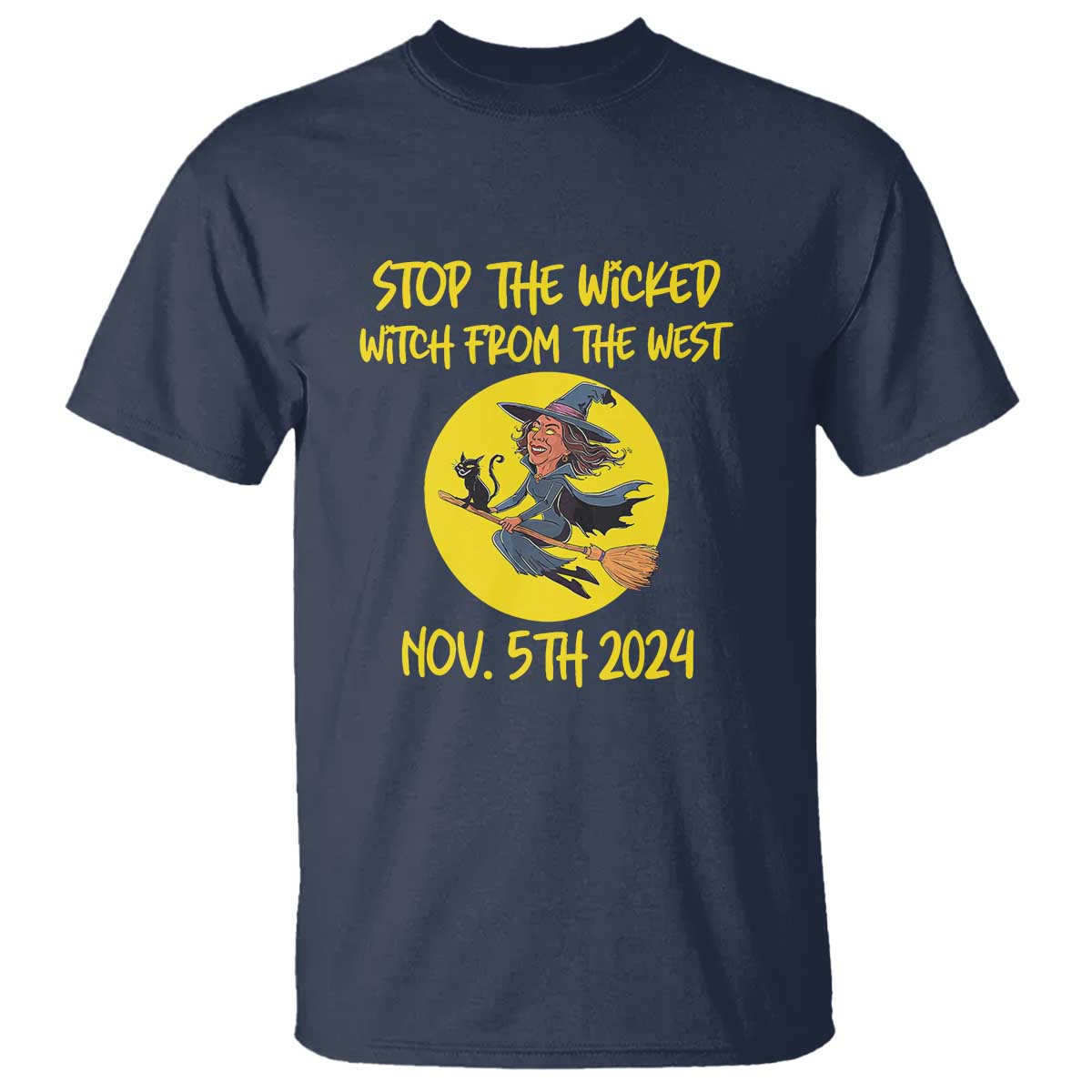 Halloween Witchy T Shirt Stop The Wicked From The West - Wonder Print Shop