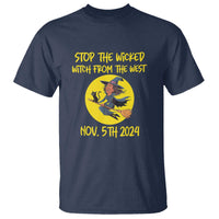 Halloween Witchy T Shirt Stop The Wicked From The West - Wonder Print Shop
