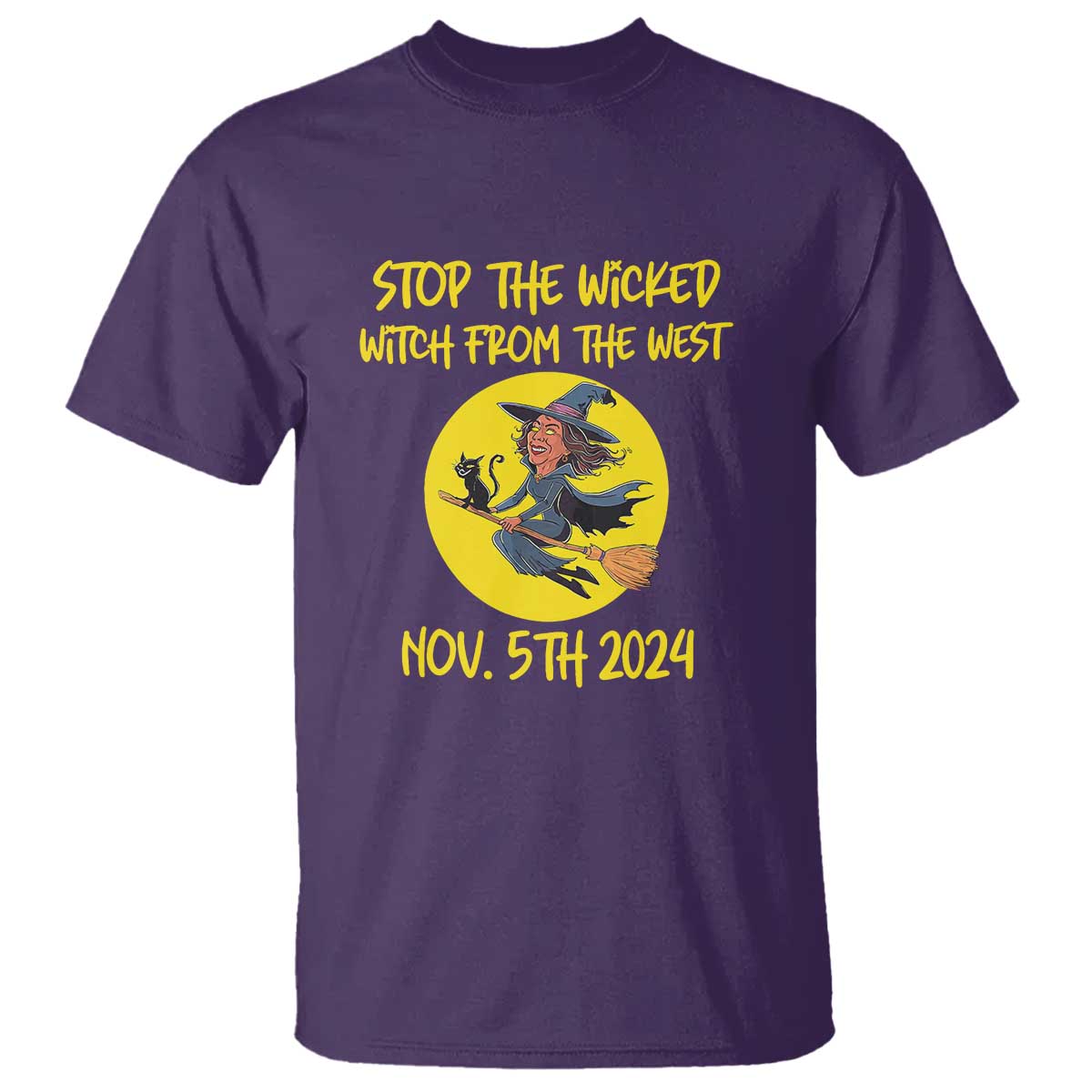 Halloween Witchy T Shirt Stop The Wicked From The West - Wonder Print Shop