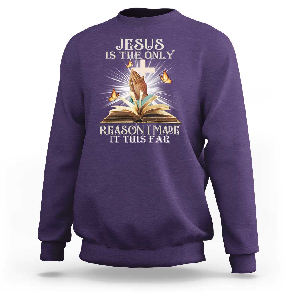 Jesus Is the Only Way Sweatshirt Christian Faith - Wonder Print Shop