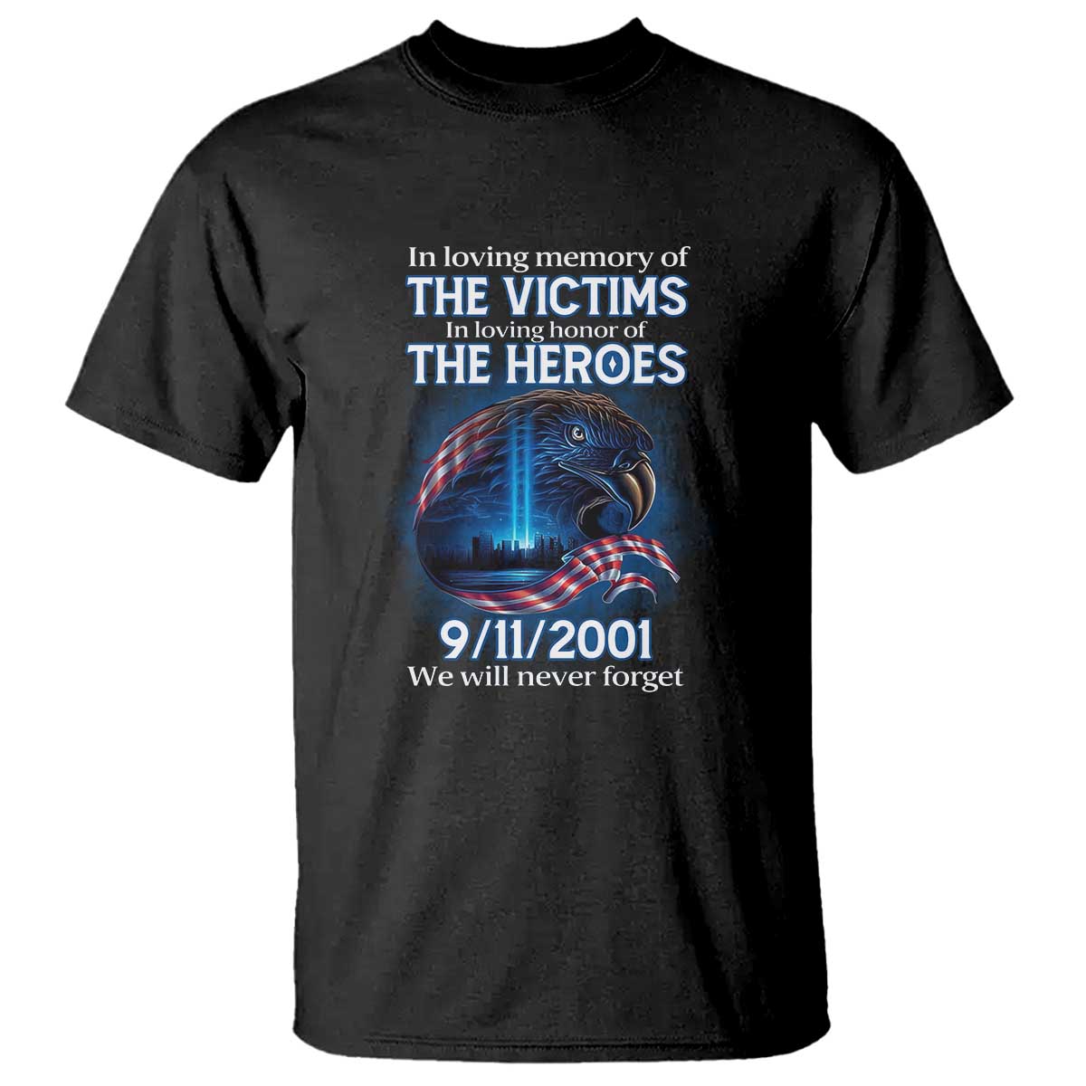 In Loving Honor of the Heroes T Shirt Patriotic Gift for U.S. Dad, Grandpa, Firefighter - Wonder Print Shop