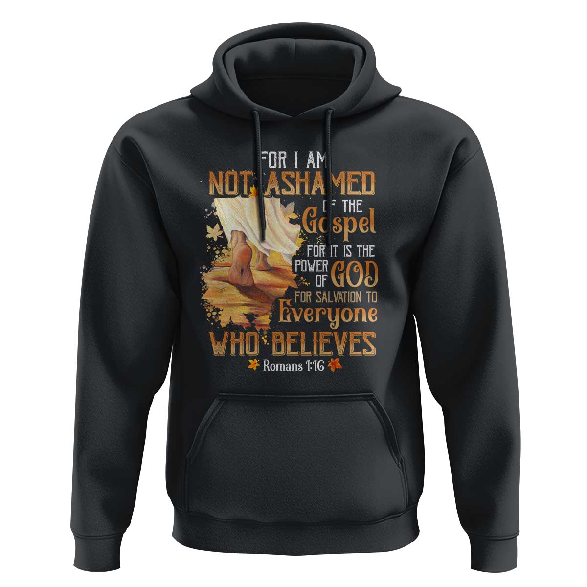 I Am Not Ashamed of the Gospel Hoodie Christian Faith & Salvation Quote