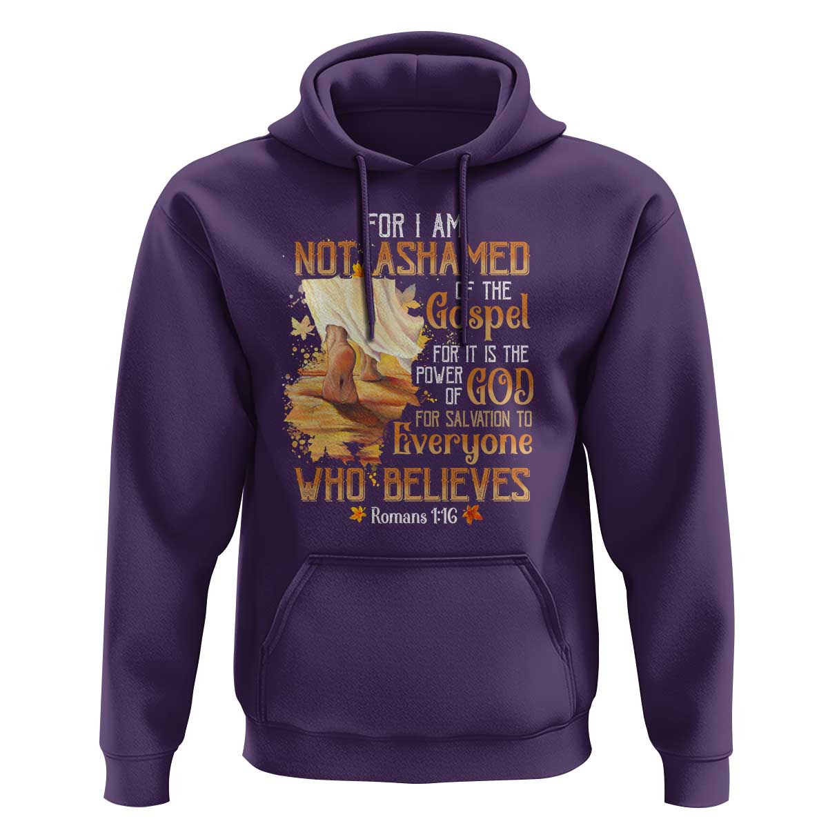 I Am Not Ashamed of the Gospel Hoodie Christian Faith & Salvation Quote