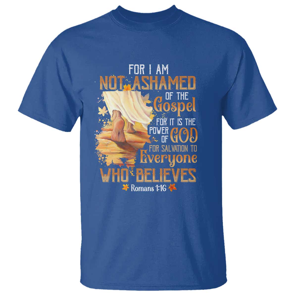 I Am Not Ashamed of the Gospel T Shirt Christian Faith & Salvation Quote - Wonder Print Shop