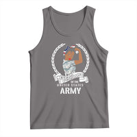 Black US Women Veteran Tank Top - Proud Female Military Army Girl