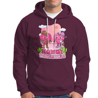 Howdy Valentine Retro Groovy Cartoon Lovely Heart Hoodie - Wonder Print Shop
