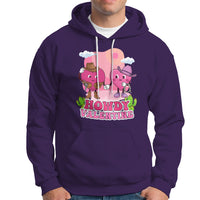 Howdy Valentine Retro Groovy Cartoon Lovely Heart Hoodie - Wonder Print Shop