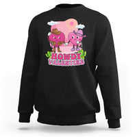 Howdy Valentine Retro Groovy Cartoon Lovely Heart Sweatshirt - Wonder Print Shop