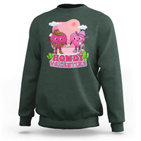 Howdy Valentine Retro Groovy Cartoon Lovely Heart Sweatshirt - Wonder Print Shop