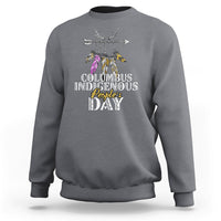 Columbus Day Sweatshirt Indigenous Happy People's Day - Wonder Print Shop