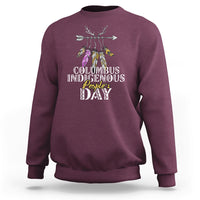 Columbus Day Sweatshirt Indigenous Happy People's Day - Wonder Print Shop