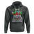 Autism Aunt Hoodie I'm An Autism Auntie My Level Of Sarcams Depends On Your Stupidity Spectrum Ribbon - Wonder Print Shop