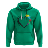 Heart Autism Awareness Hoodie Accept Understand Love Puzzle Piece - Wonder Print Shop