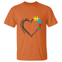 Heart Autism Awareness T Shirt Accept Understand Love Puzzle Piece - Wonder Print Shop