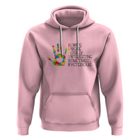 Autism Definition Hoodie Always Unique Totally Interesting Sometimes Mysterious Puzzle Hand - Wonder Print Shop