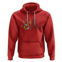 Autism Definition Hoodie Always Unique Totally Interesting Sometimes Mysterious Puzzle Hand - Wonder Print Shop