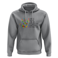 Autism Definition Hoodie Always Unique Totally Interesting Sometimes Mysterious Puzzle Hand - Wonder Print Shop