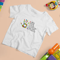 Autism Definition T Shirt For Kid Always Unique Totally Interesting Sometimes Mysterious Puzzle Hand - Wonder Print Shop