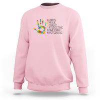 Autism Definition Sweatshirt Always Unique Totally Interesting Sometimes Mysterious Puzzle Hand - Wonder Print Shop