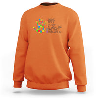 Autism Definition Sweatshirt Always Unique Totally Interesting Sometimes Mysterious Puzzle Hand - Wonder Print Shop
