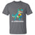 Dinosaur Autism T Shirt Au-somesaurus Word Pun Puzzle Piece - Wonder Print Shop