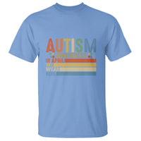 Autism Awareness Month T Shirt In April We Wear Blue Retro Vintage Puzzle Piece - Wonder Print Shop