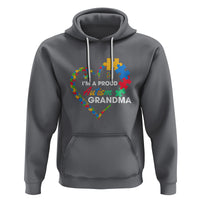 I'm A Proud Autism Grandma Hoodie Puzzle Piece Heart - Wonder Print Shop