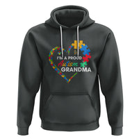 I'm A Proud Autism Grandma Hoodie Puzzle Piece Heart - Wonder Print Shop