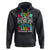 Autism Mom Hoodie Some People Look Up to Heroes I'm Raising Mine Messy Bun Mother - Wonder Print Shop