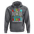 Autism Mom Hoodie Some People Look Up to Heroes I'm Raising Mine Messy Bun Mother - Wonder Print Shop
