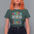 Autism Mom T Shirt For Women Some People Look Up to Heroes I'm Raising Mine Messy Bun Mother - Wonder Print Shop