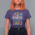 Autism Mom T Shirt For Women Some People Look Up to Heroes I'm Raising Mine Messy Bun Mother - Wonder Print Shop