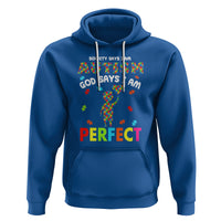 Society Says I Austism Hoodie God Say I Am Perfect Boy Kid - Wonder Print Shop