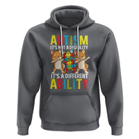 Dog Autism Awareness Hoodie It's Not A Disablity It's A Different Ability - Wonder Print Shop