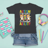 Dog Autism Awareness T Shirt For Kid It's Not A Disablity It's A Different Ability - Wonder Print Shop