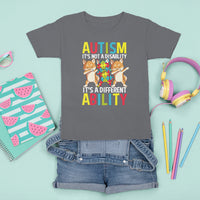 Dog Autism Awareness T Shirt For Kid It's Not A Disablity It's A Different Ability - Wonder Print Shop