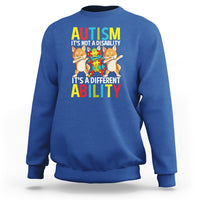 Dog Autism Awareness Sweatshirt It's Not A Disablity It's A Different Ability - Wonder Print Shop