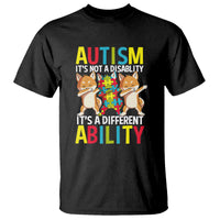 Dog Autism Awareness T Shirt It's Not A Disablity It's A Different Ability - Wonder Print Shop