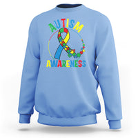Autism Awareness Sweatshirt Spectrum Ribbon - Wonder Print Shop