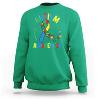 Autism Awareness Sweatshirt Spectrum Ribbon - Wonder Print Shop