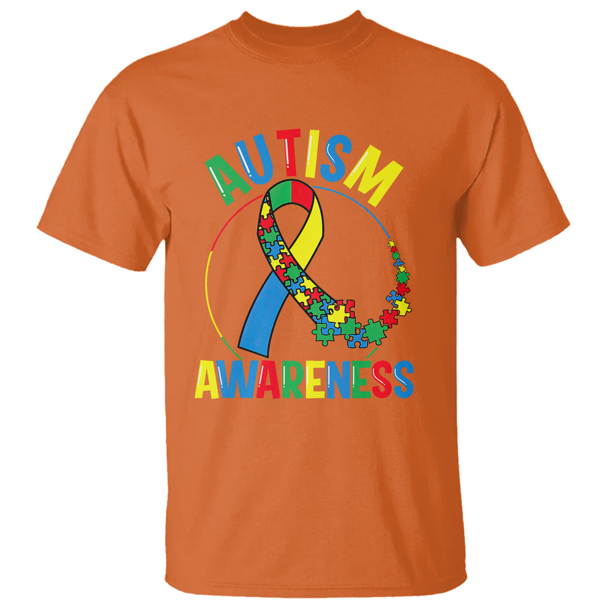 Autism Awareness T Shirt Spectrum Ribbon - Wonder Print Shop