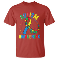 Autism Awareness T Shirt Spectrum Ribbon - Wonder Print Shop