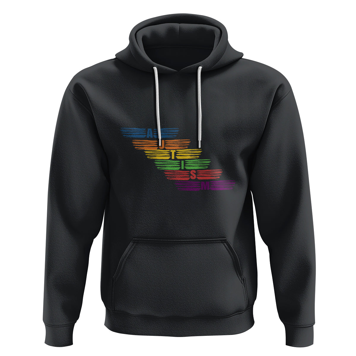Embrace Autism Hoodie Love Support Spectrum Typography - Wonder Print Shop
