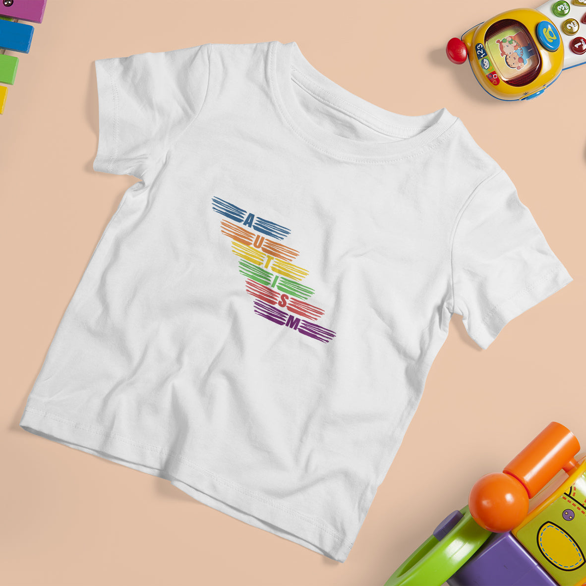 Embrace Autism T Shirt For Kid Love Support Spectrum Typography - Wonder Print Shop